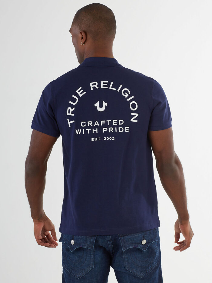 True Religion Logo T-shirt Blue2