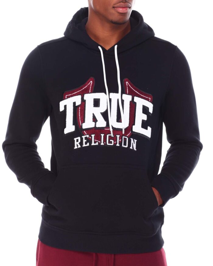 True Religion Pullover Hoodie Black